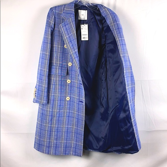 MANGO Checked Structured Coat - Picture 7 of 11